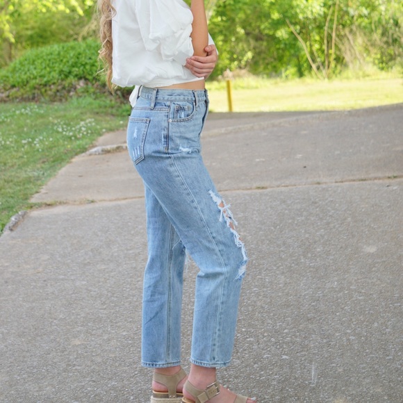 Endless rose boyfriend jeans , in very good condition only worn once . - Picture 3 of 4